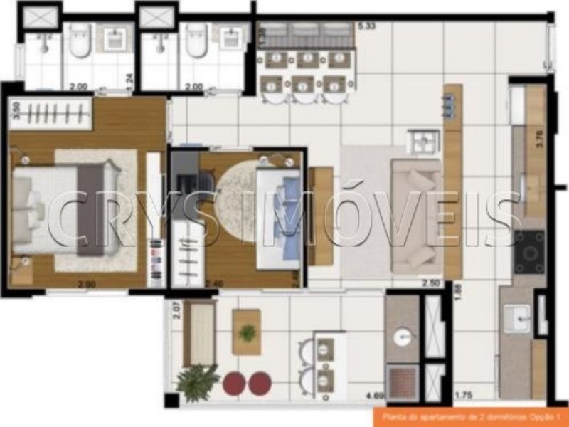 Apartamento, 2 quartos, 65 m² - Foto 7