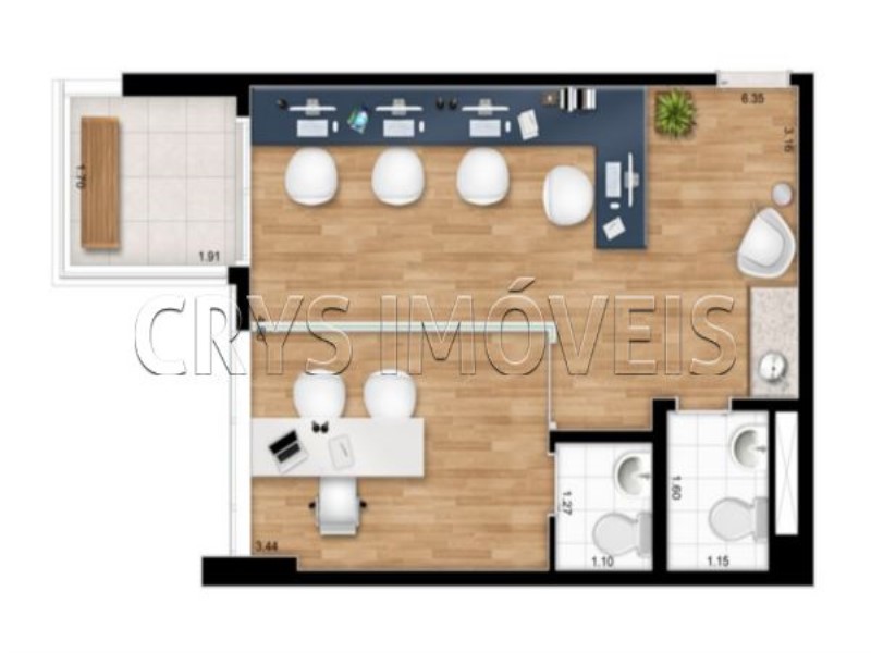 Conjunto Comercial-Sala à venda, 45m² - Foto 2