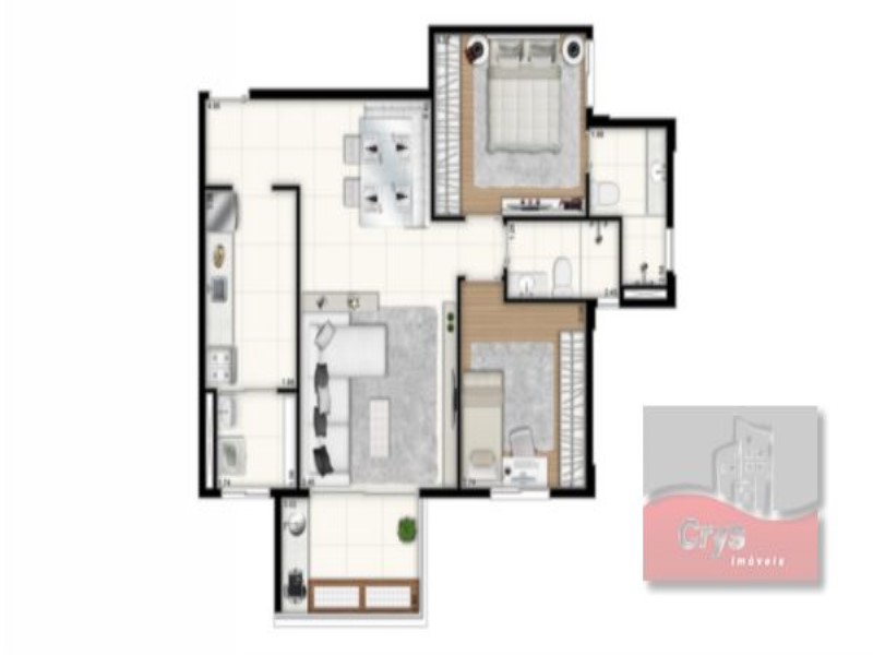 Apartamento, 2 quartos, 77 m² - Foto 9