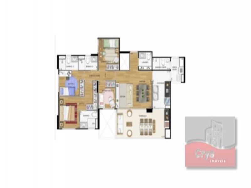 Apartamento, 4 quartos, 112 m² - Foto 2