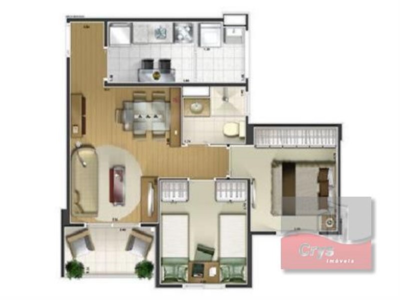 Apartamento, 2 quartos, 46 m² - Foto 6