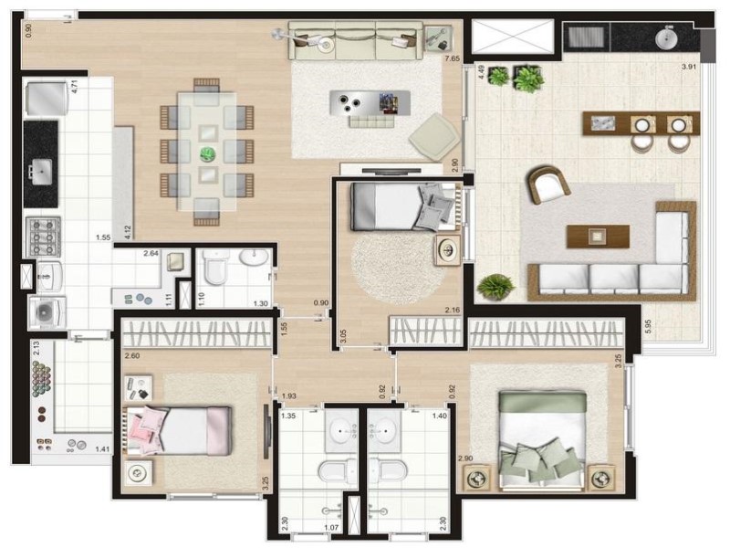 Apartamento, 3 quartos, 108 m² - Foto 19