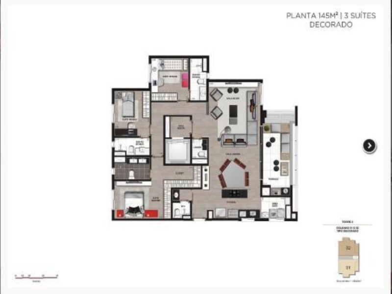 Apartamento, 3 quartos, 145 m² - Foto 5