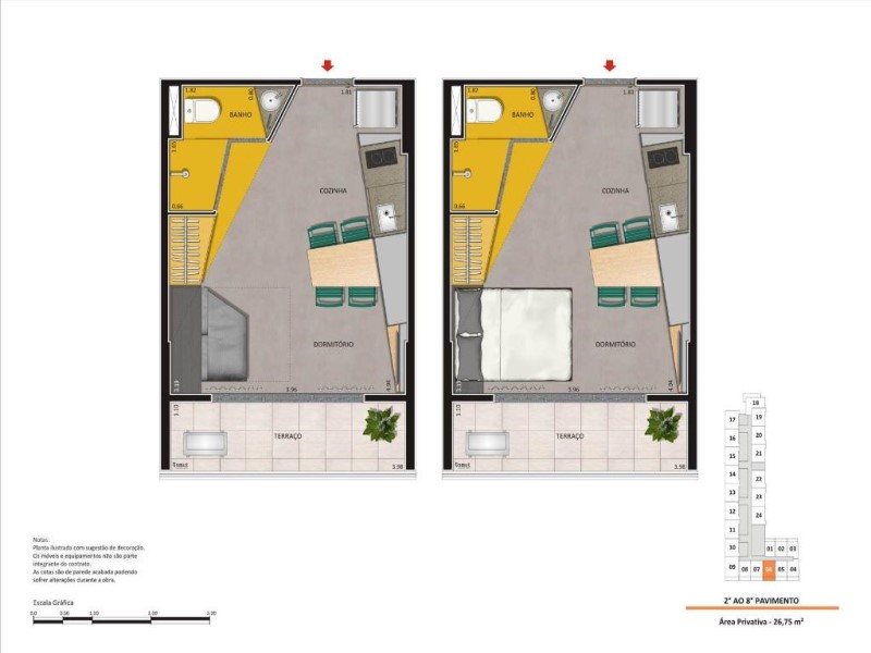Apartamento, 1 quarto, 26 m² - Foto 10
