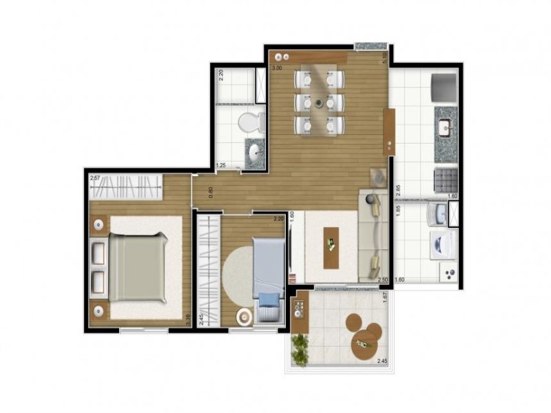 Apartamento, 2 quartos, 50 m² - Foto 16