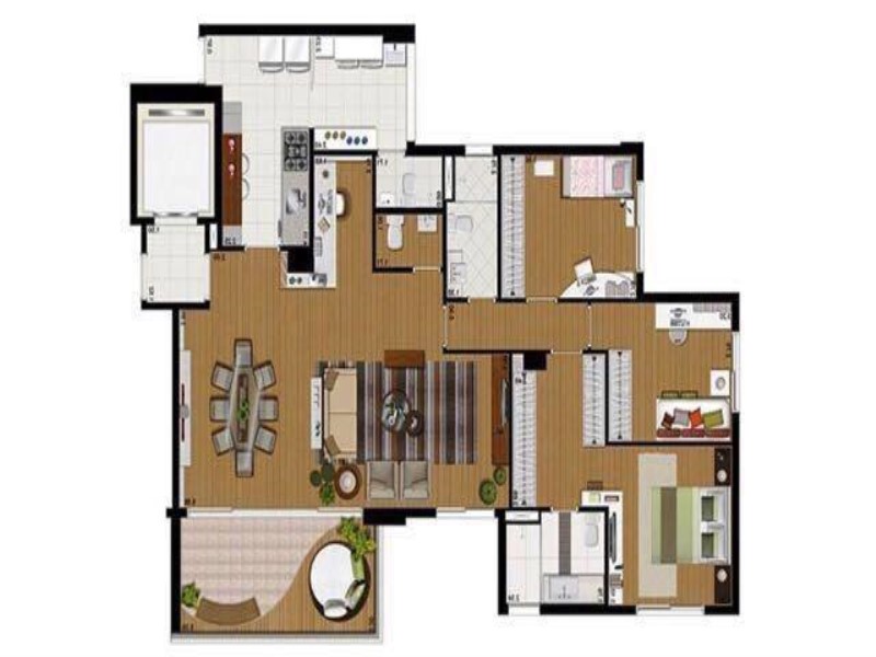 Apartamento, 3 quartos, 132 m² - Foto 3