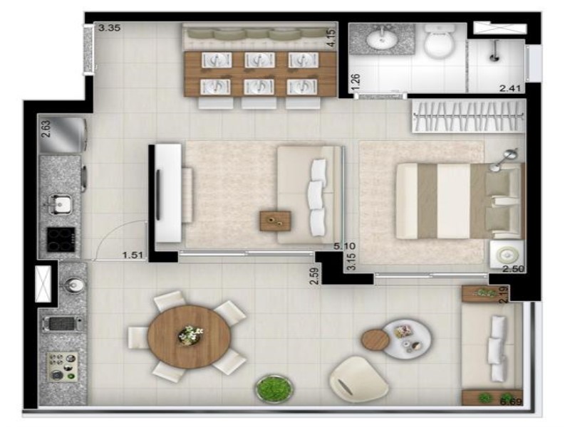 Apartamento, 1 quarto - Foto 20