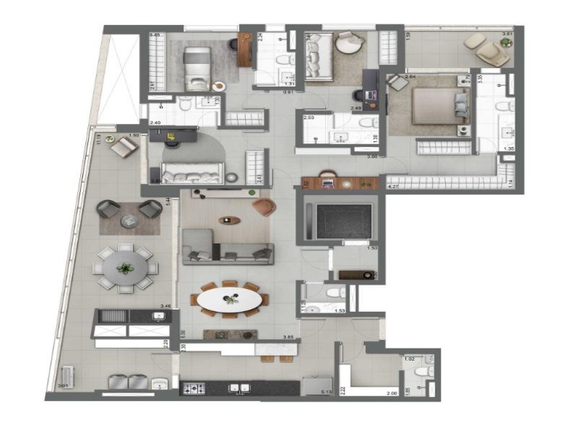 Apartamento, 4 quartos, 189 m² - Foto 27