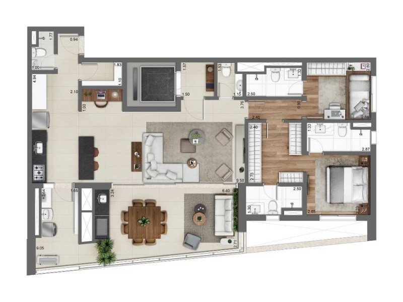 Apartamento, 3 quartos, 131 m² - Foto 28