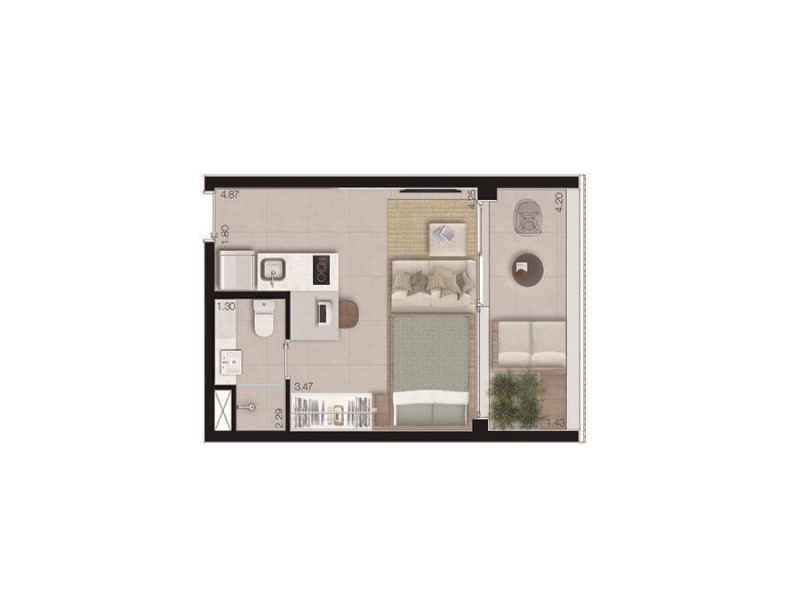Apartamento, 1 quarto, 27 m² - Foto 17