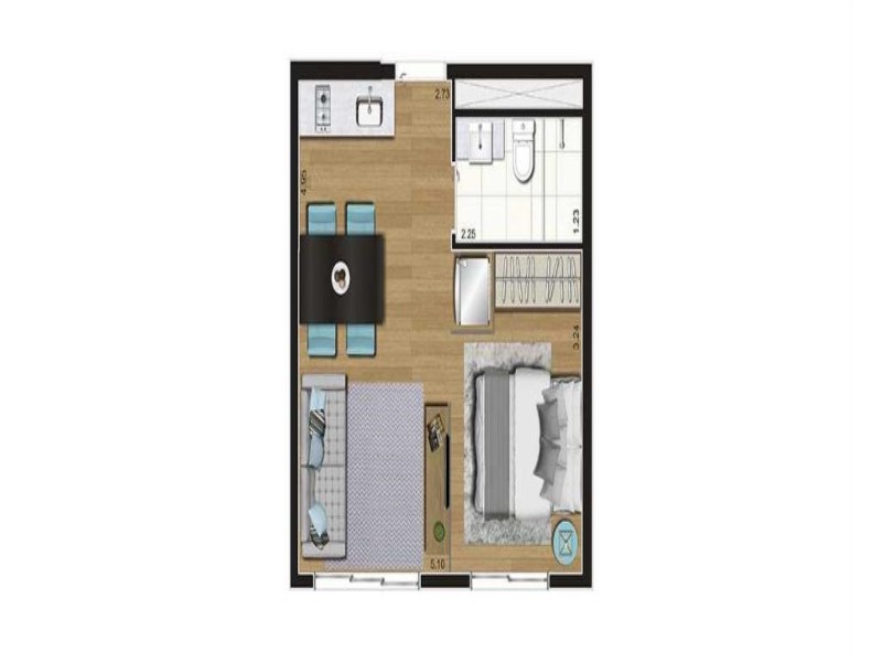 Apartamento, 1 quarto - Foto 10