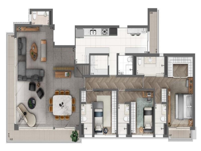 Cobertura, 4 quartos - Foto 16