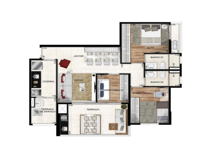 Apartamento, 3 quartos, 120 m² - Foto 11