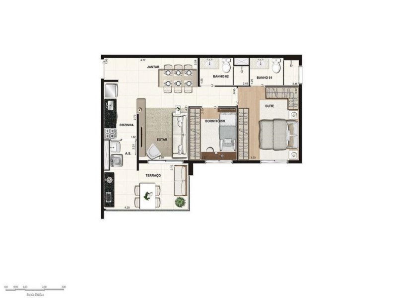 Apartamento, 2 quartos, 63 m² - Foto 11