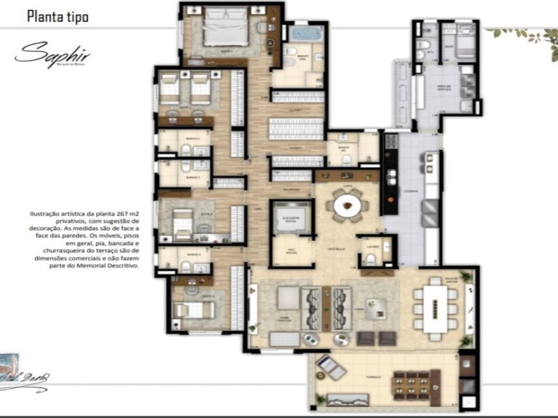 Apartamento, 4 quartos, 267 m² - Foto 22