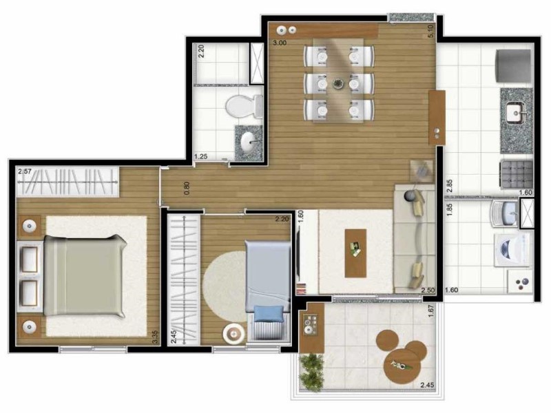 Apartamento, 2 quartos, 67 m² - Foto 10