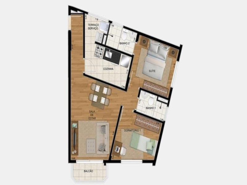 Apartamento, 2 quartos, 57 m² - Foto 13