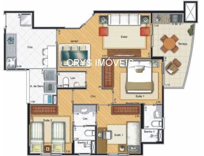 Apartamento, 3 quartos, 79 m² - Foto 12