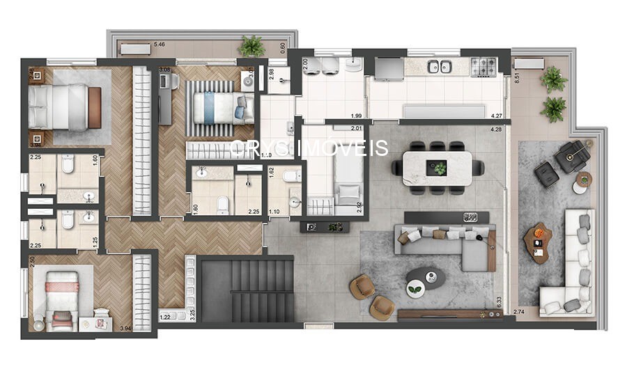 Cobertura à venda com 3 quartos, 307m² - Foto 15