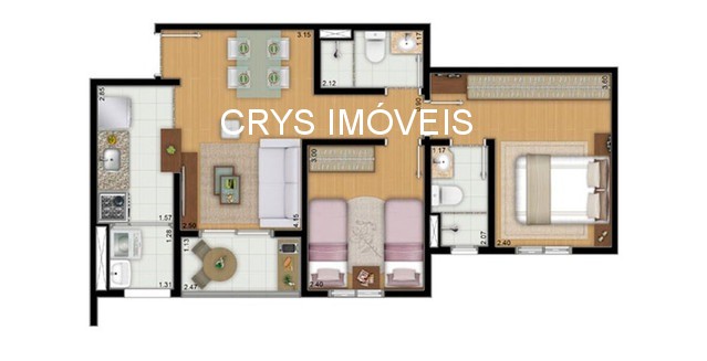 Apartamento, 2 quartos, 53 m² - Foto 11