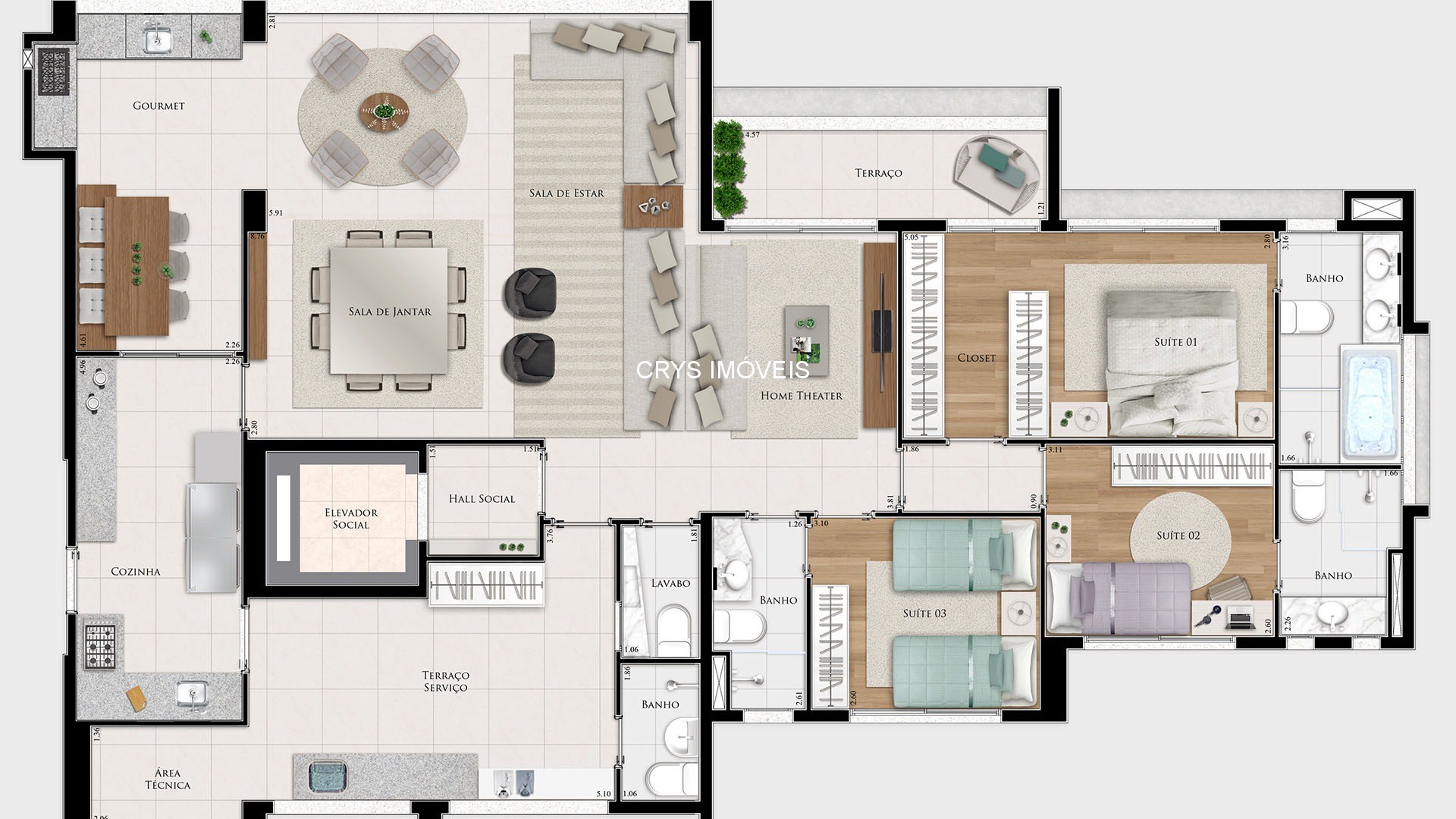 Apartamento, 3 quartos, 153 m² - Foto 23