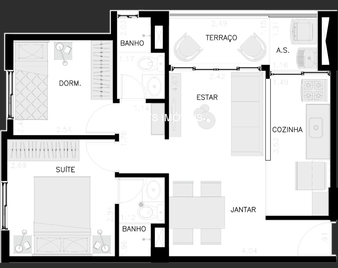 Apartamento, 2 quartos, 47 m² - Foto 23
