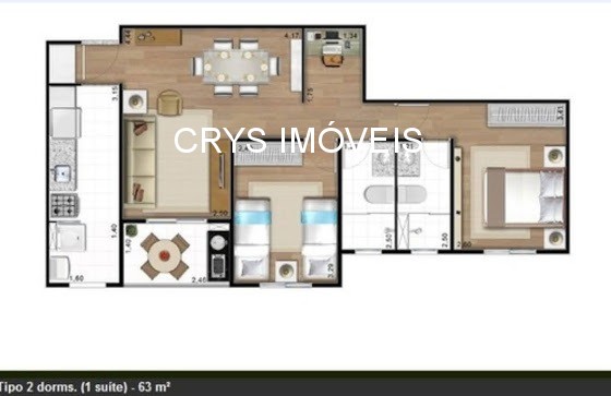 Apartamento, 2 quartos, 63 m² - Foto 42