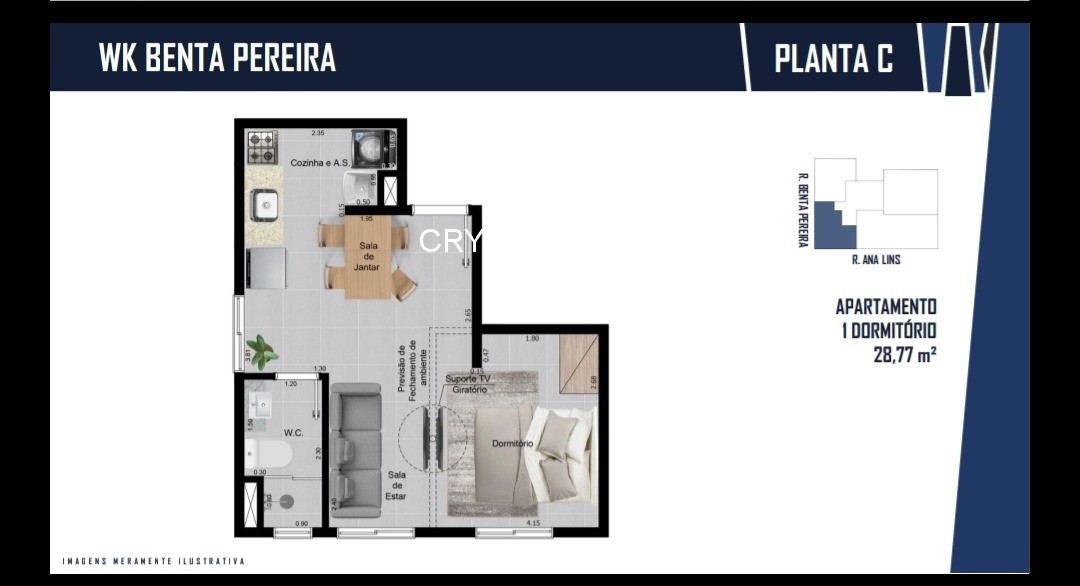 Apartamento, 1 quarto, 31 m² - Foto 8