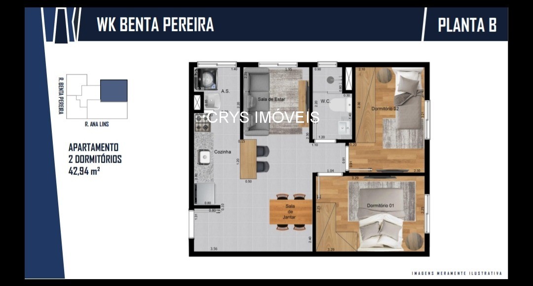 Apartamento, 2 quartos, 39 m² - Foto 9