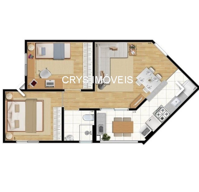 Apartamento, 2 quartos, 48 m² - Foto 19