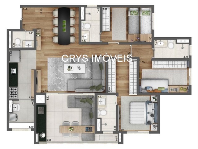 Apartamento, 3 quartos, 108 m² - Foto 2