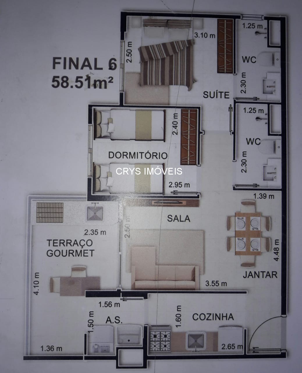 Apartamento, 2 quartos, 58 m² - Foto 7
