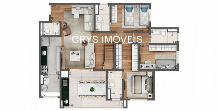 Cobertura, 4 quartos, 164 m² - Foto 19