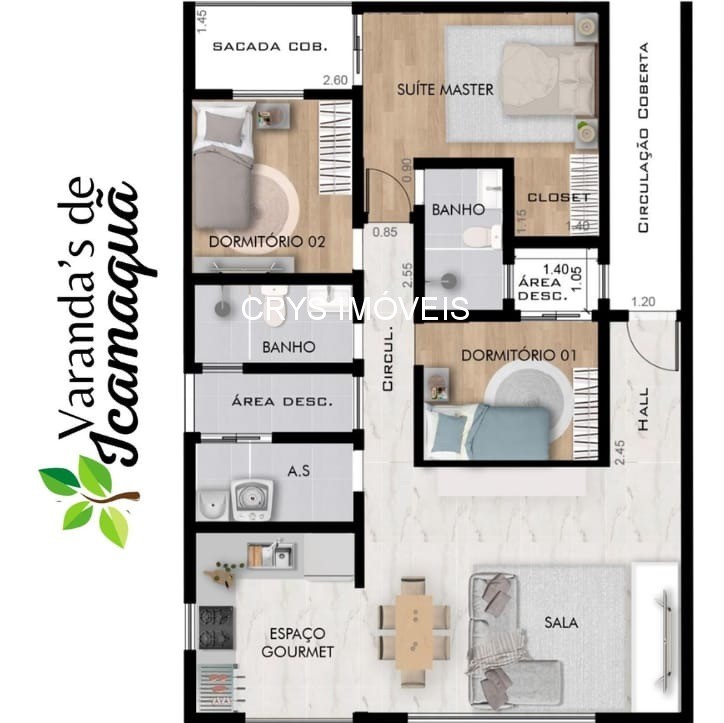 Apartamento, 3 quartos, 76 m² - Foto 19