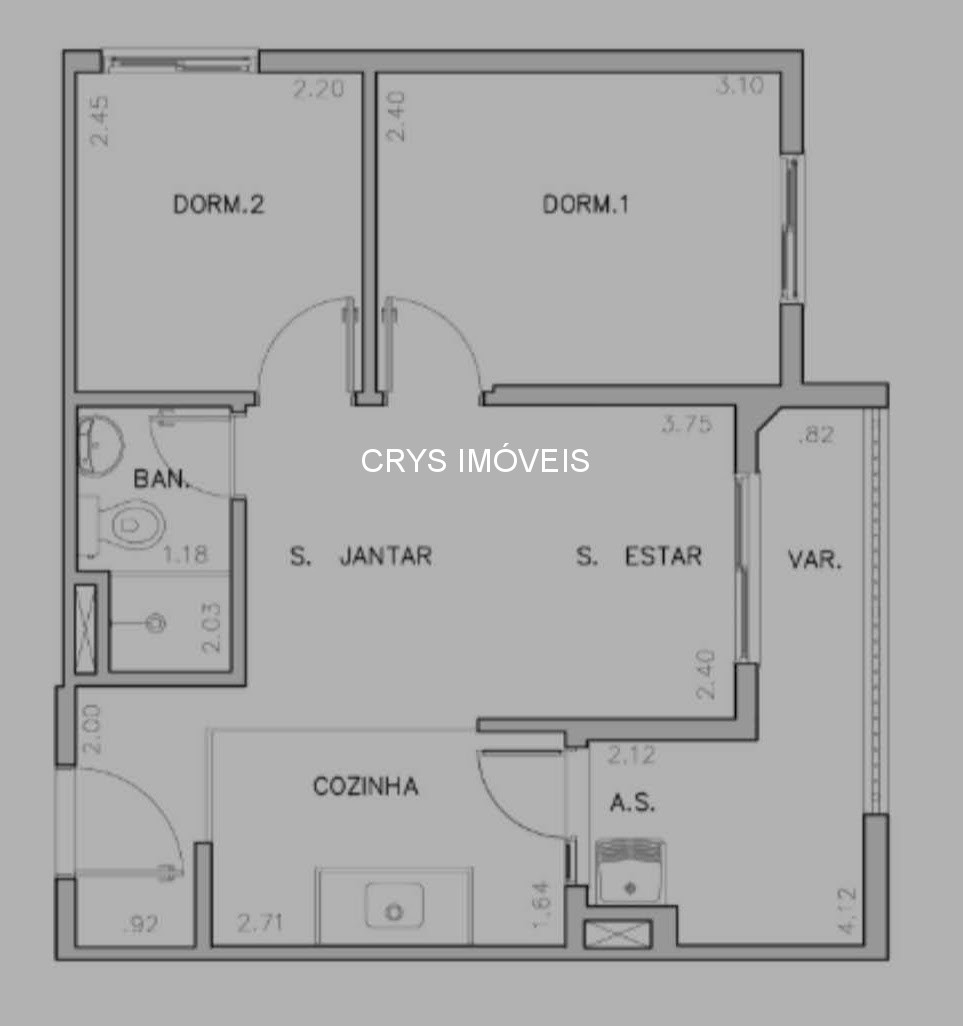 Apartamento, 2 quartos, 42 m² - Foto 7