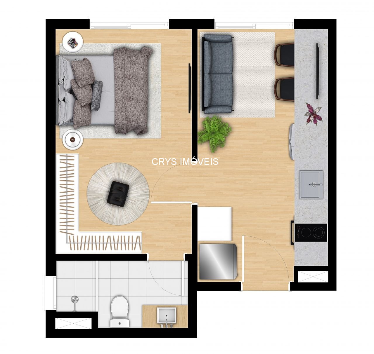 Apartamento, 1 quarto, 26 m² - Foto 5