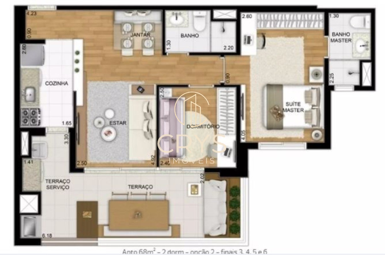 Apartamento, 2 quartos, 68 m² - Foto 24