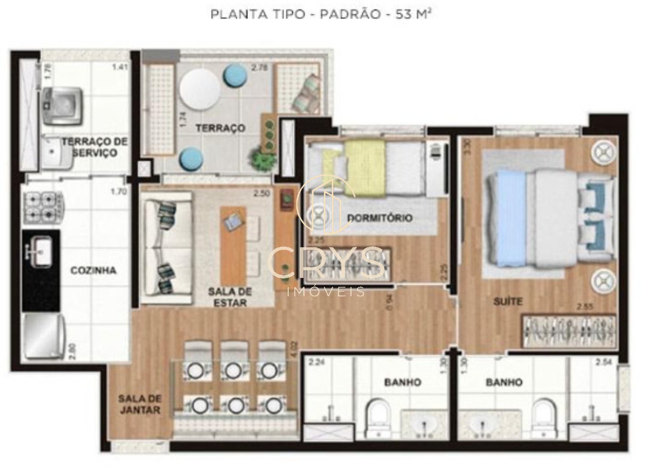 Apartamento, 2 quartos, 55 m² - Foto 11