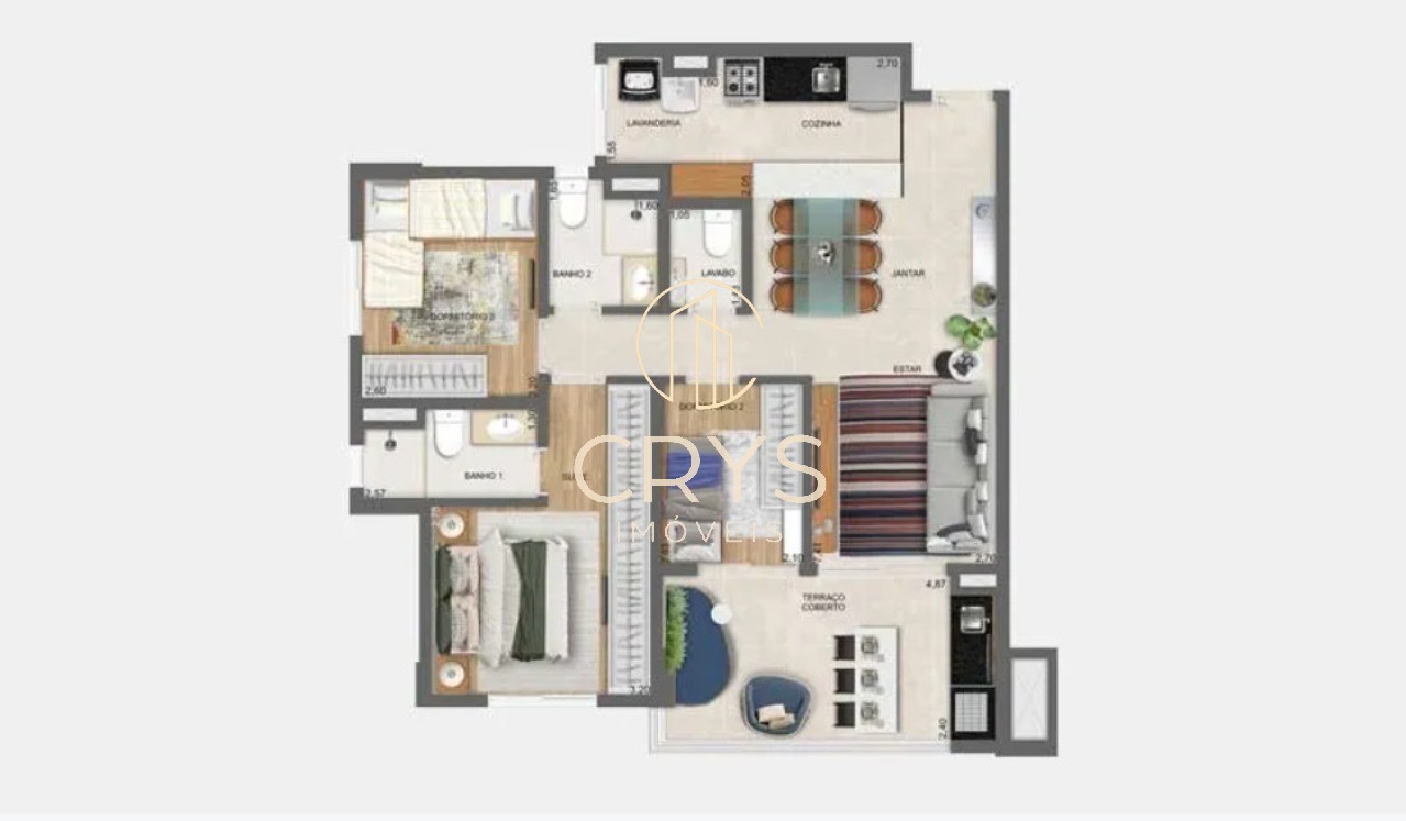 Apartamento, 3 quartos, 85 m² - Foto 35