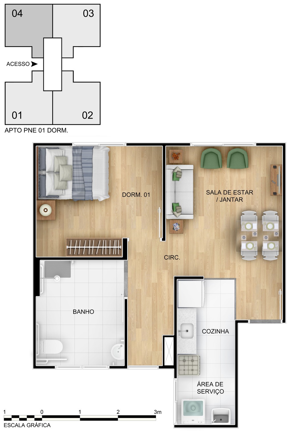 Apartamento, 2 quartos, 40 m² - Foto 13