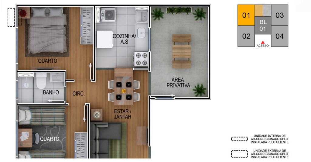 Apartamento, 1 quarto, 40 m² - Foto 11