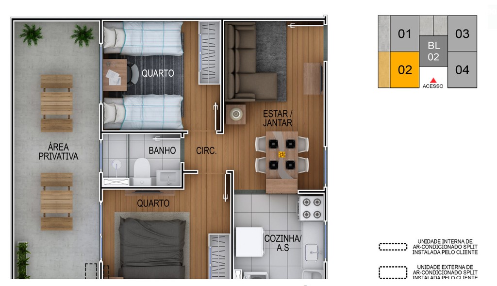 Apartamento, 2 quartos, 40 m² - Foto 12