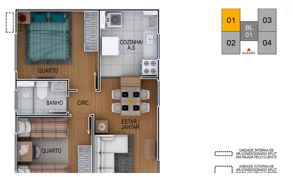 Apartamento, 2 quartos, 40 m² - Foto 10