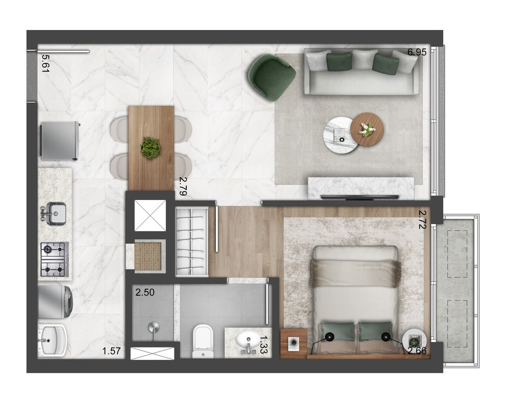 Apartamento, 1 quarto, 28 m² - Foto 20