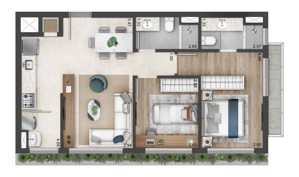 Apartamento, 1 quarto, 28 m² - Foto 23