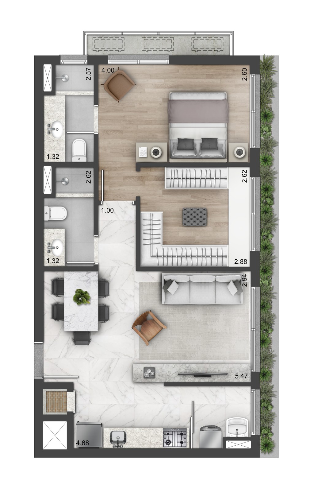 Apartamento, 1 quarto, 28 m² - Foto 25