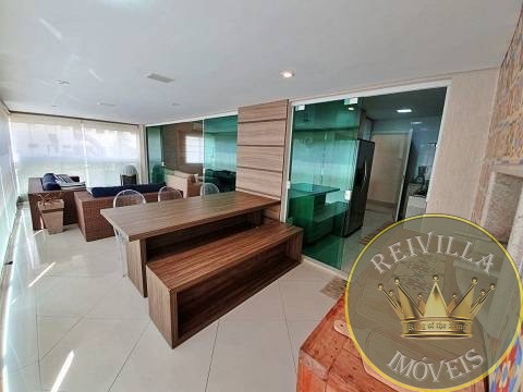 Excelente apartamento, com terraço gourmet, 03 Dormitórios, lazer completo, na praia da Enseada