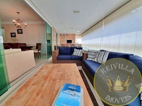 Excelente apartamento, com terraço gourmet, 03 Dormitórios, lazer completo, na praia da Enseada