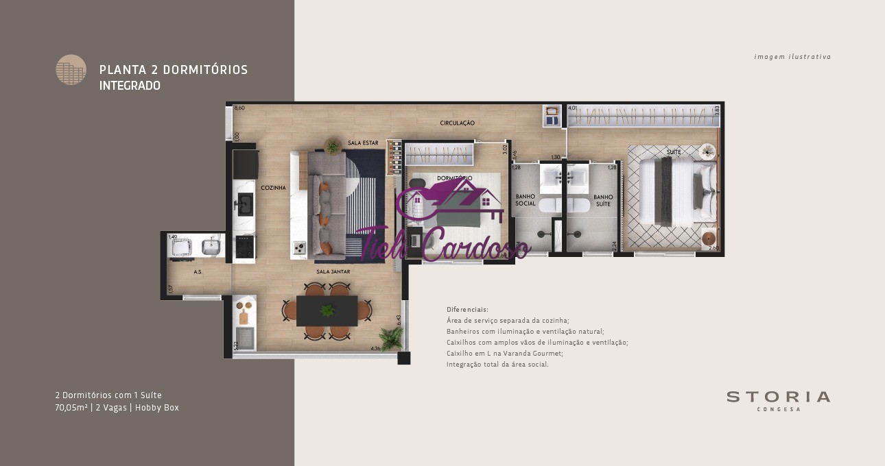 Apartamento, 2 quartos, 70 m² - Foto 32