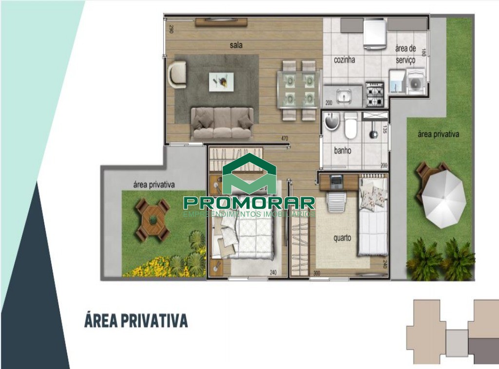 Apartamento com área privativa à venda com 2 quartos no bairro Diamante (Barreiro), Belo Horizonte, MG.